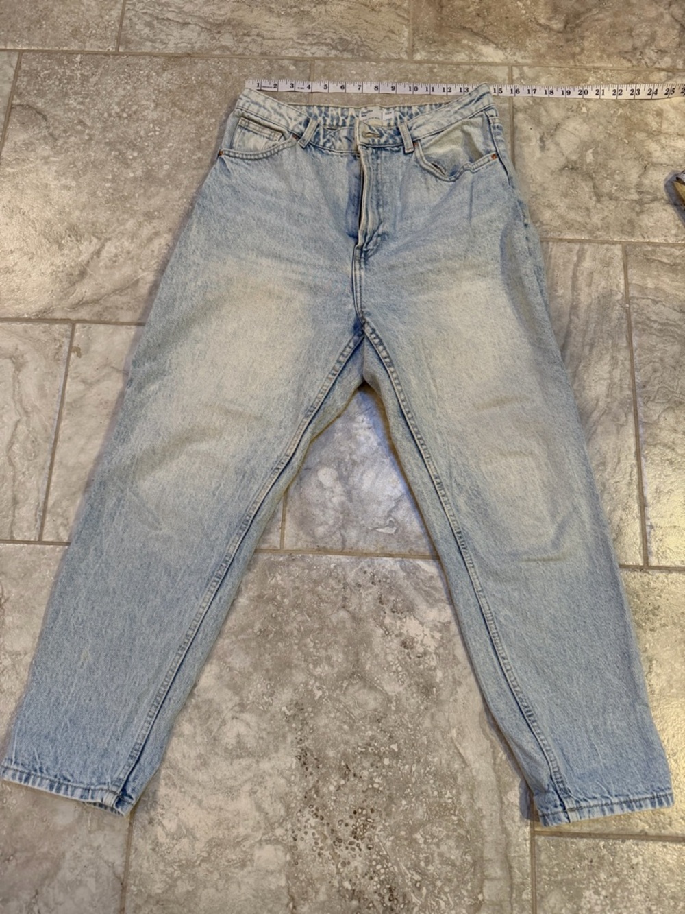 Bershka Mom Jean Light Wash Size 8